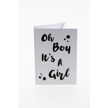 Dubbele kaart 'Oh Boy it's a Girl'
