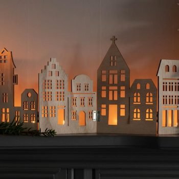 Houten dorp van MDF