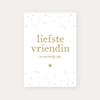Kaart 'Liefste vriendin'