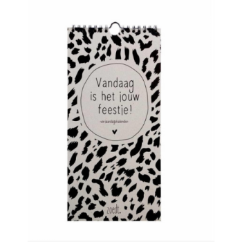 Verjaardagskalender zwart wit met leuke teksten - Afbeelding 3