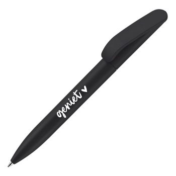 Zwarte pen met tekst 'Geniet'