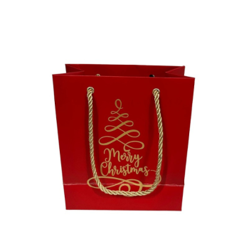 Cadeautasje Kerst rood - Afbeelding 2