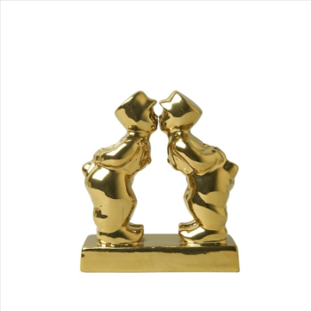 Kuspaar Goud | Heinen Delfts Blauw - Afbeelding 3