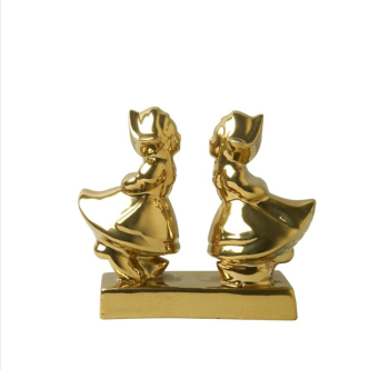 Alternative view of Kuspaar Goud | Heinen Delfts Blauw