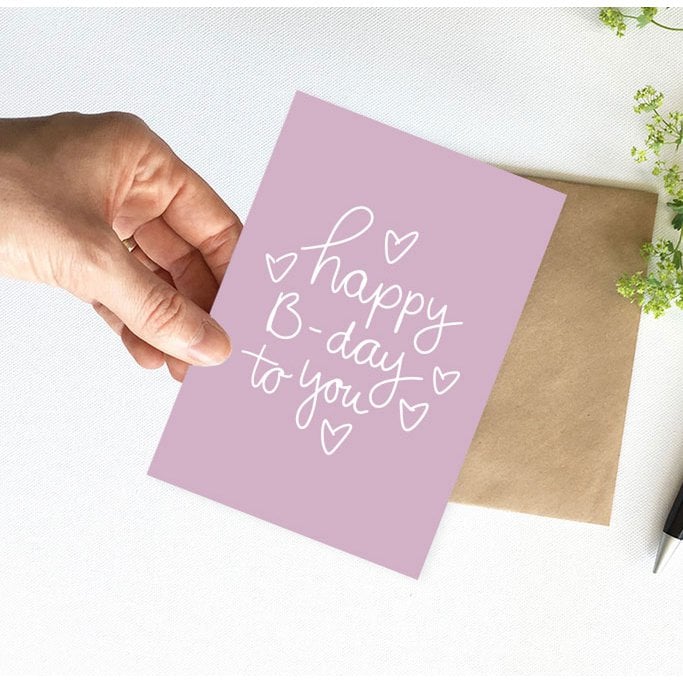 Kaart 'Happy birthday to you'